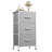 Beate 29.5" Tall Metal Nightstand with 3 Drawers, End Side Tables with Wood Top & Sturdy Frame for Bedroom-468881445