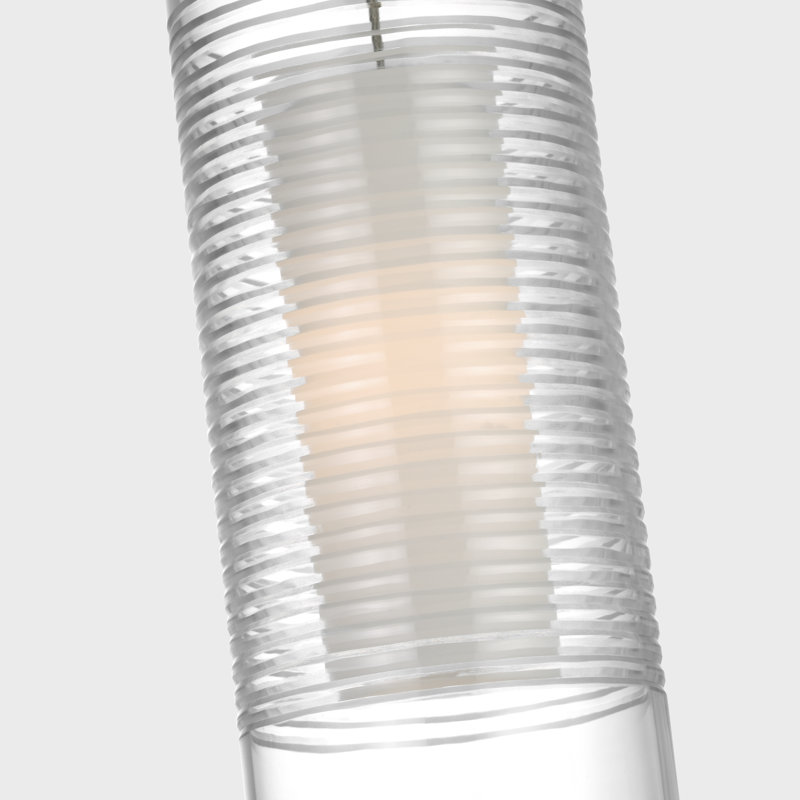 Leano 1 - Light LED Pendant, Hand-Rubbed Antique Brass