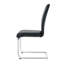 Chaises de salle à manger modernes avec siège rembourré en similicuir