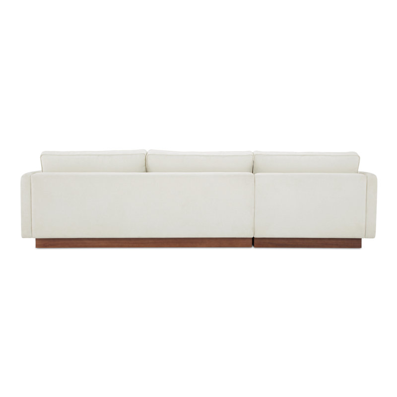 Vernon 2 - Piece Sofa & Chaise, White, Right Hand Facing