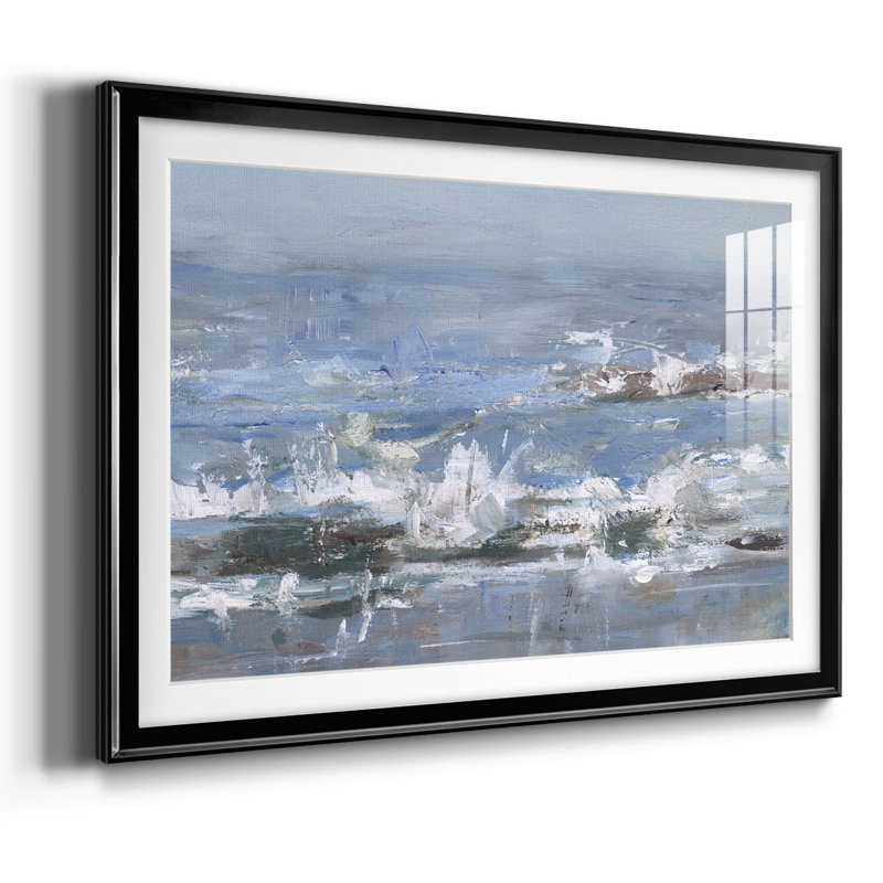 " Overcast Tides II ", Black, 27" H x 39" W x 1.5" D