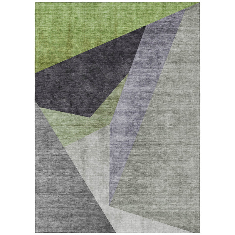 Tapis intérieur / extérieur Killingly avec envers antidérapant, Rectangle de 10 pi x 14 pi