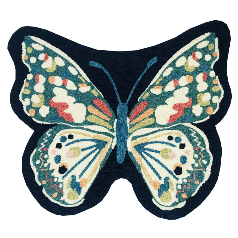 Papillon bleu marine_26320