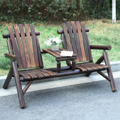 Diamani Fir Outdoor Bench by Millwood Pines