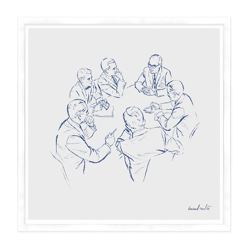 Conference Print, White