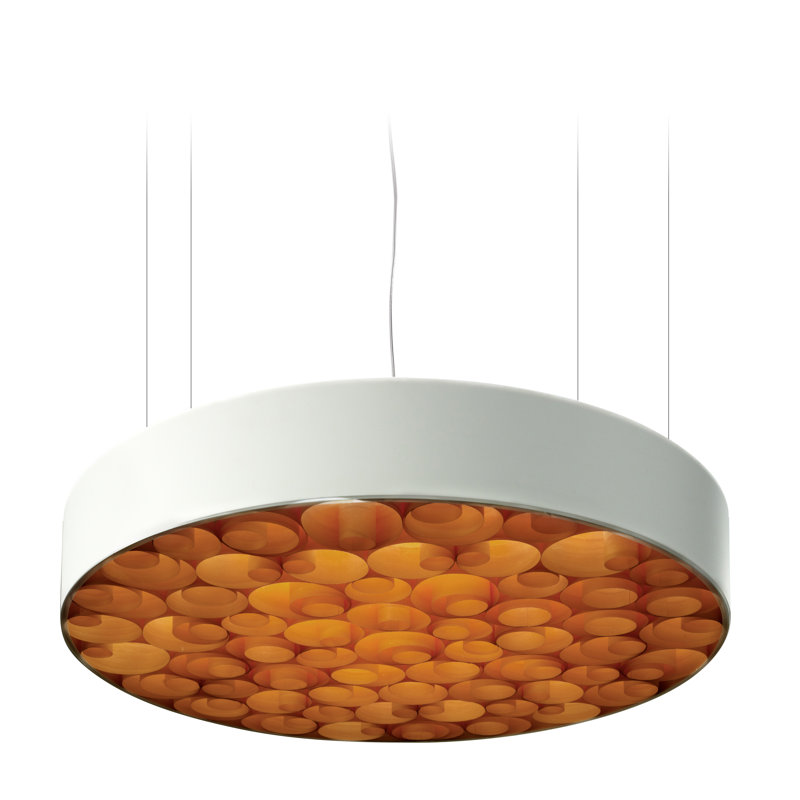 Spiro LED Chandelier, 5.9" H x 29.5" W x 29.5" D, White, Sea Blue