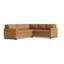 Reve Leather Sleeper Sectional (112" x 95")-2045098941-2045098914