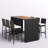 Arayla Rectangular 6 - Person 73" Long Bar Height Dining Set with Cushions