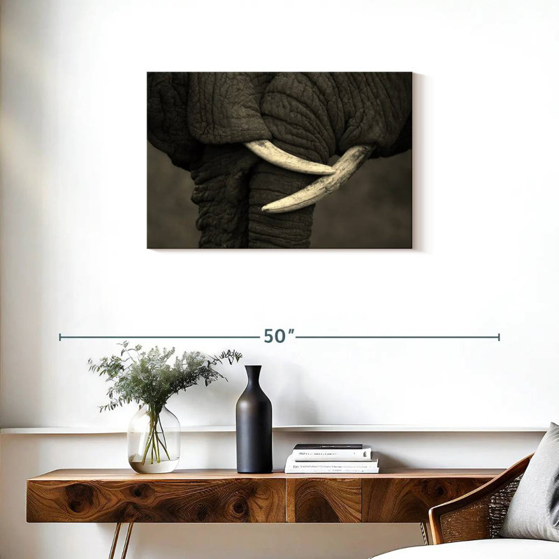 Éléphants Brampt Tusk To Tusk, H 20 po x l 30 po