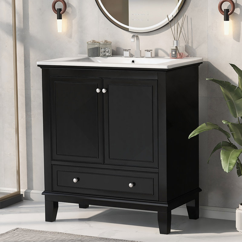 Meuble-lavabo multifonctionnel 30 po avec lavabo et meuble-lavabo 30 po