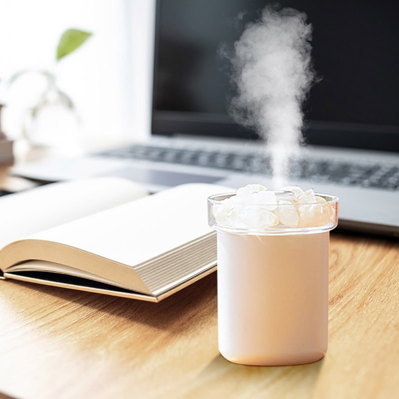 Mini humidificateur portatif humidificateur de bureau à vapeur froide 280 MLUSB Deux modes de brumisation silencieux pour la chambre de bébé