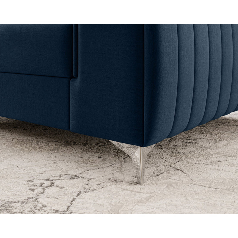 Fauteuil d'appoint moderne Laurence - Bleu marine, Marine