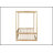 Twin Size Canopy Frame Floor Bed With Fence,Guardrails,Natural (Old Sku:W504P143279)-1339252908