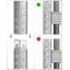 90 cm W Steel Adjustable Height Shelving Unit-231995414