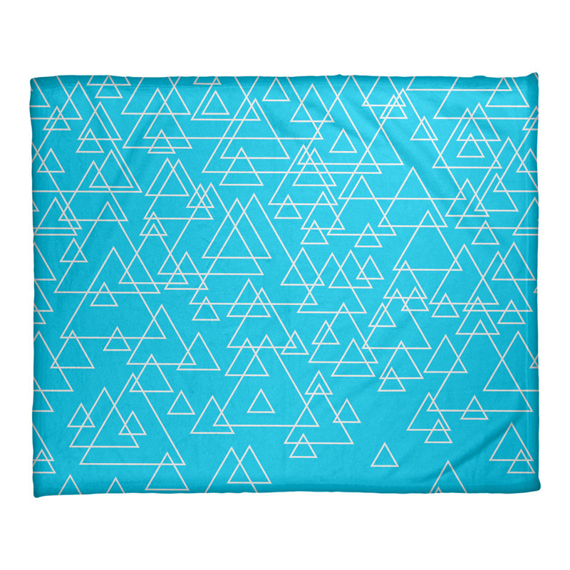 Couverture polaire Katelyn Elizabeth, L 62,5 po x L 82,5 po, Bleu