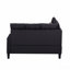 Canapé modulaire 6 pièces, noir