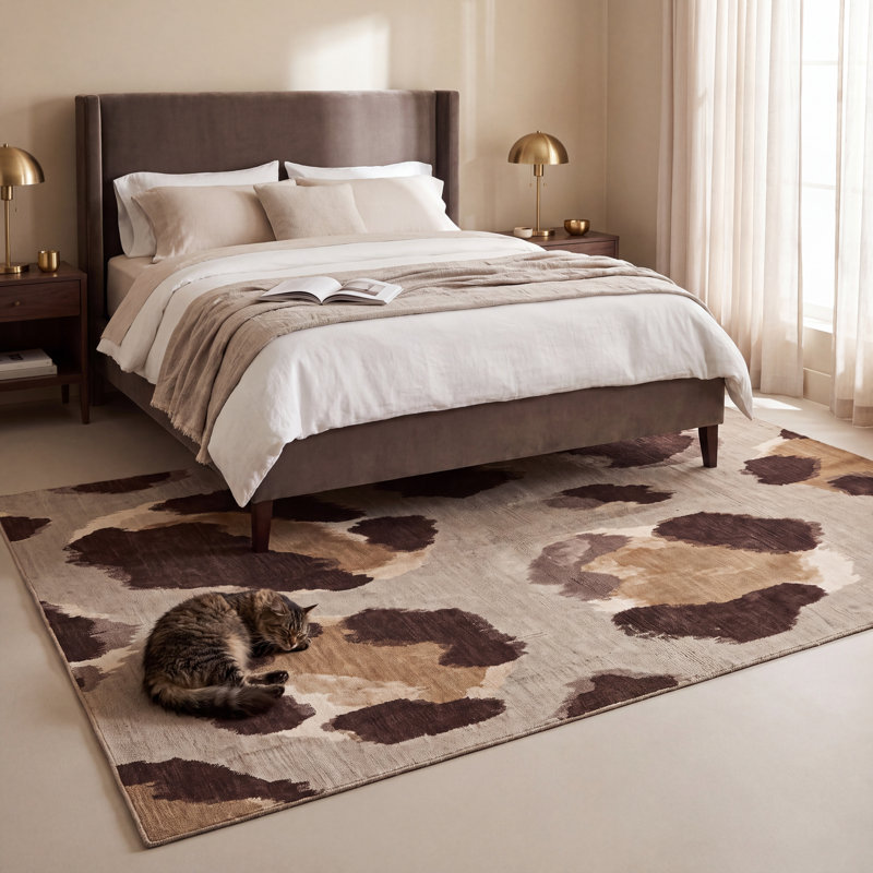 Tapis d'intérieur antidérapant pour animaux de compagnie Whitchurch, Rectangle 3 pi 11 po x 8 pi 10 po