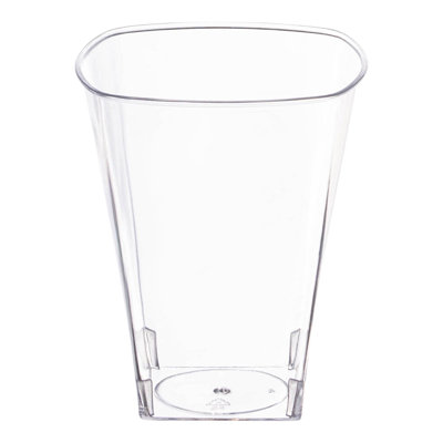 8 oz Gobelets en plastique transparents carrés