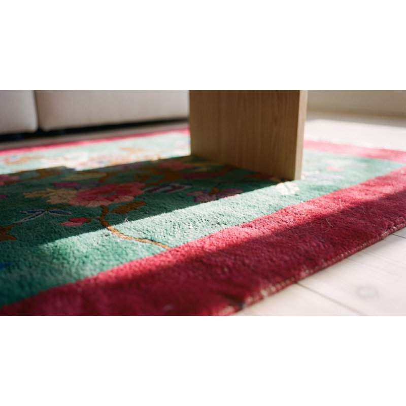 Tapis antique bleu sarcelle antique