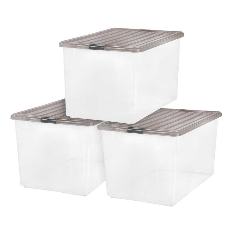 Stack and Pull Plastic Storage Bin