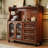 Retro Brown Solid Wood China Cabinet
