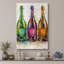 Art Pop Art, bouteilles de champagne, images de salle de bar, impression sur toile encadrée-132064025-132064029