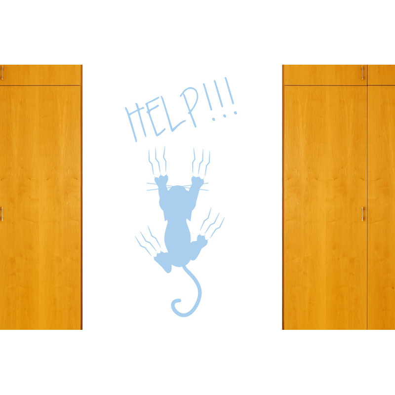 Animals Wall Decal, Medium, Light Blue