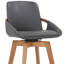 Tabouret de bar luxueux en similicuir et pivotant-110606703-110606701