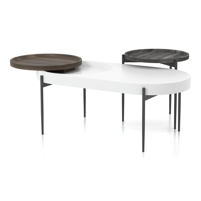 Talbotton 2-Piece Nesting Tables, Gray