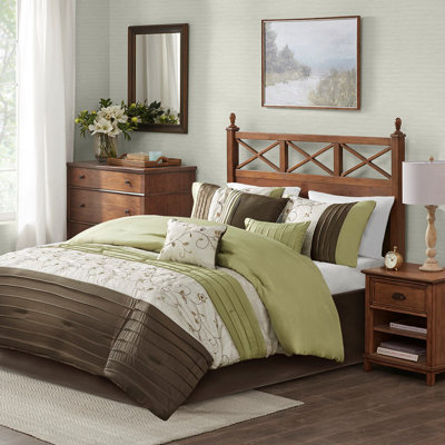 Rogelio 7-Piece Transitional Embroidered Comforter Set