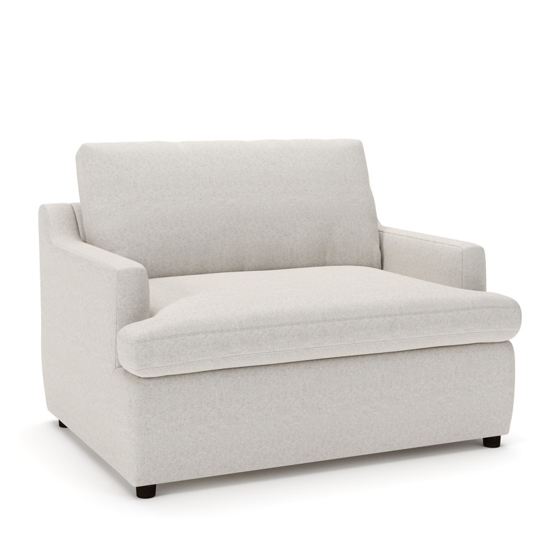 Chaise et demi Essex, Natté gris clair Macarena