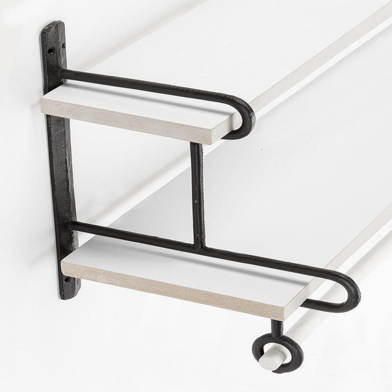 Tablette double et support à goujon