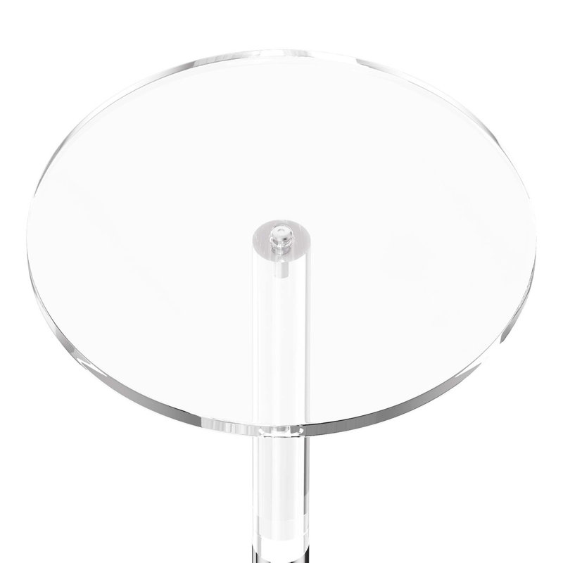 Table à boisson moderne en acrylique avec surface cristalline et stabilité robuste