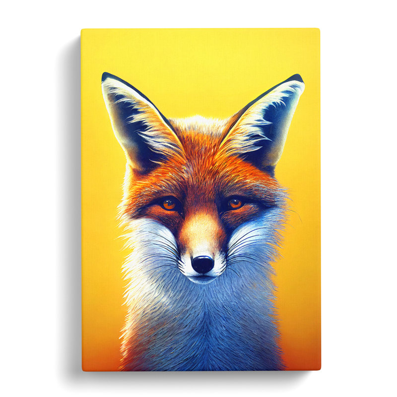 Fox Surrealism - Wrapped Canvas, 60cm H x 40cm W x 3cm D
