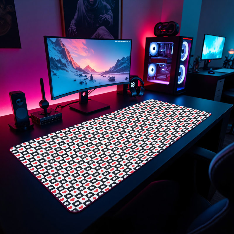 Polyester Desk Pad, 14.4x12.1
