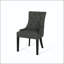 Chaise de salle à manger capitonnée sans boutons avec pieds fuselés - ensemble de 2-129465322-129465320