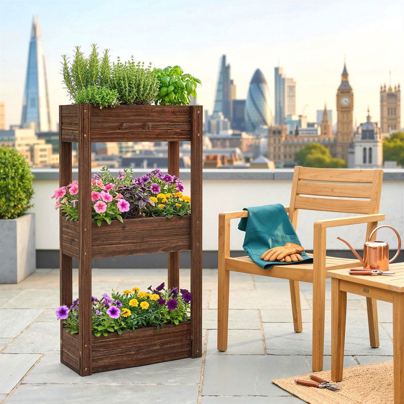 Wood Raised Garden Bed