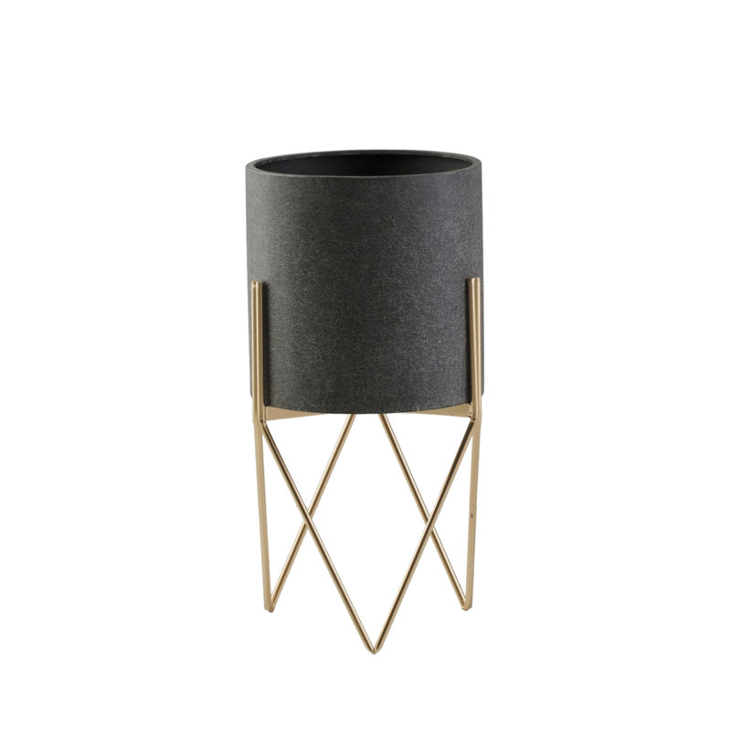 Veradzin Metal Pot Planter, 61cm H x 31cm W x 31cm D