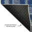 Tapis bleu marine Cerrito AMF563 lavable à la machine de qualité supérieure-104098249