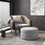 Grey Button - Comfortable And Functional For Living Areas Can Serve As Footrest, Coffee Table, Stool Supports 264 Lbs Load Stool. Seating. Versatile Usage In Various Rooms. Weight Capacity. 31.5"