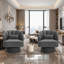 Upholstered Swivel Accent Chair-2033108839