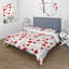 Ensemble de housse de couette à pois rouges et blancs II-1857679125