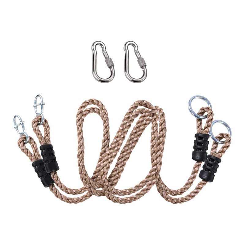 2PC Heavy Duty Length Adjustable Nylon Rope, 39'' Swing Extension Straps