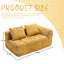 Chenille minimaliste pour espace de vie - Installation rapide, tissu froissé, sièges confortables, canapé-lit jaune, chambre haute éponge, ambiance spacieuse et confortable-1143846928-1143846920