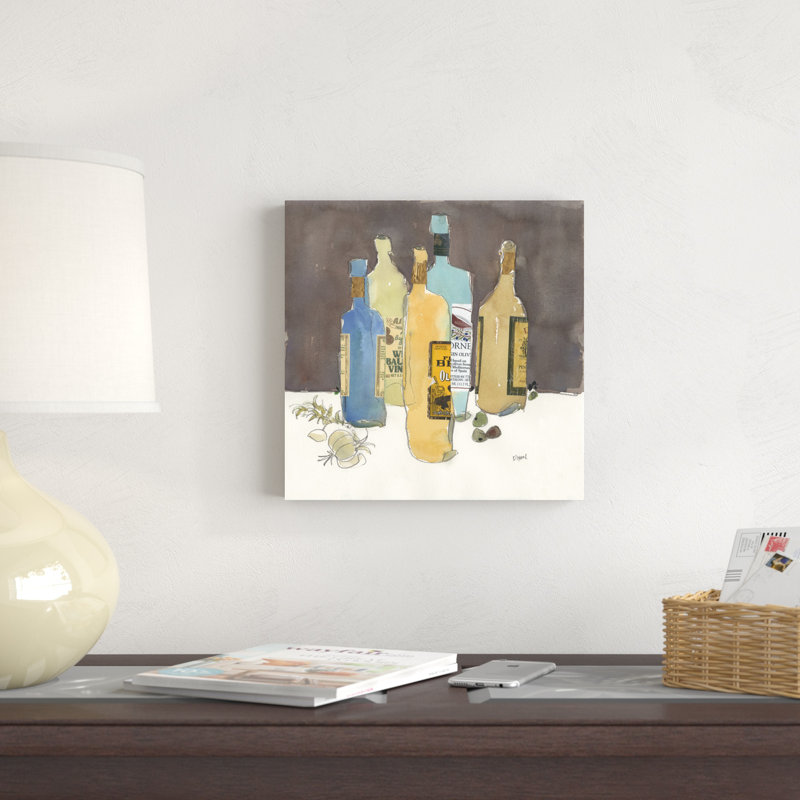 Tableau d'huile d'olive I, H 12 po x l 12 po x P 1,25 po