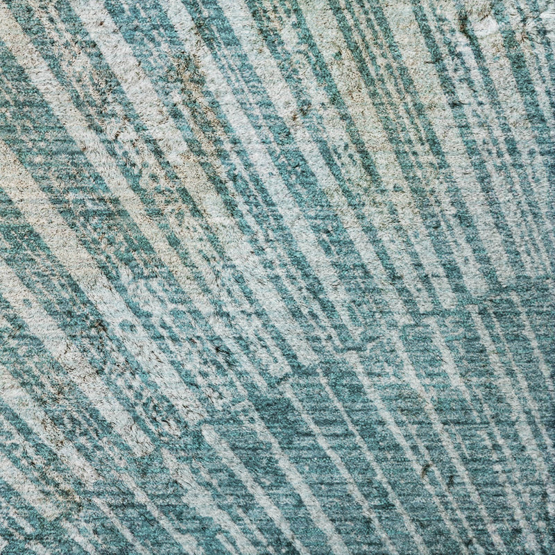 Tapis à poil long de qualité supérieure lavable à la machine ADS542 Dream Shag, Sarcelle, 5 pi x 7 pi 6 po