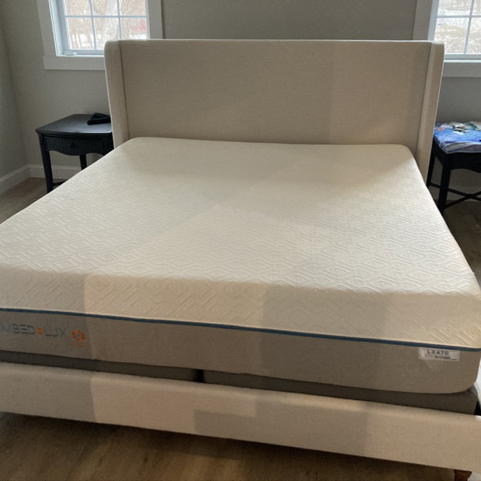 Henley Upholstered Wingback Bed, Boxspring Required - Queen