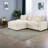 Multifunctional Modular Sectionals With Storage, Beige Polyester, Modern Space-saving Design