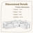 116.10'' Gray Polyester L-Shaped Modular Sofa Bed-538628448