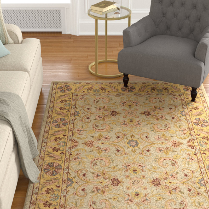 Tapis oriental en laine / coton / latex touffeté à la main Cranmore, Rectangle 4 pi x 6 pi